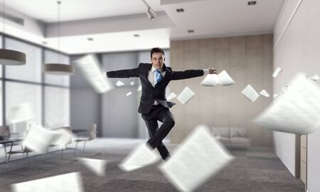 He is got the deal. Mixed media . Mixed mediaの写真素材