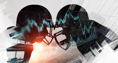 American football game . Mixed mediaの写真素材