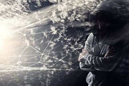 Do not forget to protect your information . Mixed mediaの写真素材