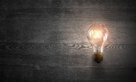 Electric glass bulb . Mixed mediaの写真素材