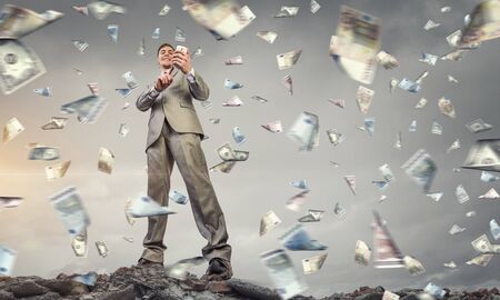 He is big boss and has power . Mixed mediaの写真素材