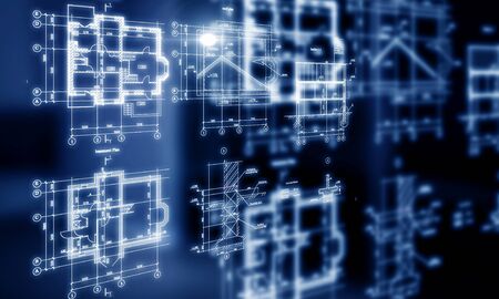 Innovative technologies for industries . Mixed mediaの写真素材