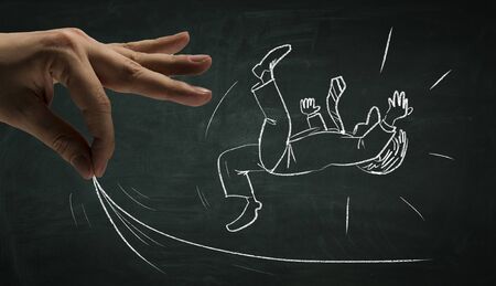 Cartoon image of business personage . Mixed mediaの写真素材