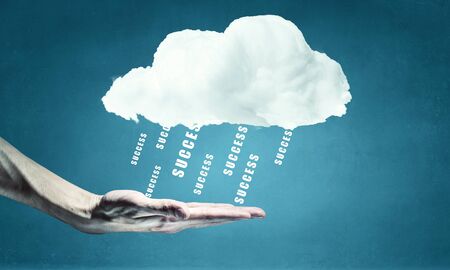 Cloud computing concept    . Mixed mediaの写真素材