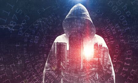 Do not forget to protect your information . Mixed mediaの写真素材