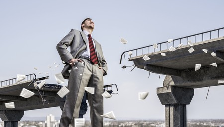 He is big boss and has power . Mixed mediaの写真素材