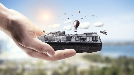 My new development project . Mixed mediaの写真素材