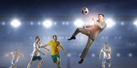 Football hottest moments . Mixed mediaの写真素材