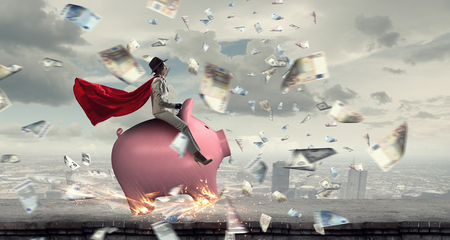 Make your savings work for you . Mixed mediaの写真素材