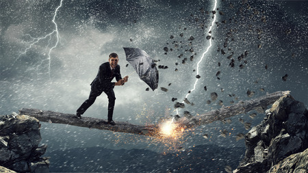 He is not going to stop . Mixed mediaの写真素材