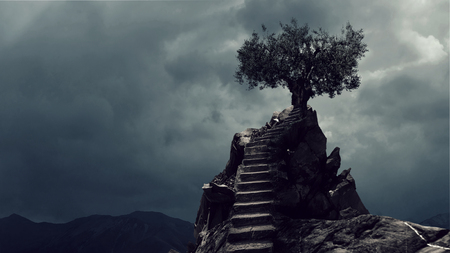 Environment protection and humanity. Mixed media . Mixed mediaの写真素材