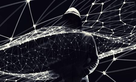 Do not forget to protect your information . Mixed mediaの写真素材