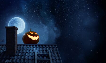 Mystery of Jack pumpkinの写真素材