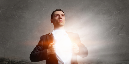 He is super and powerfulの写真素材