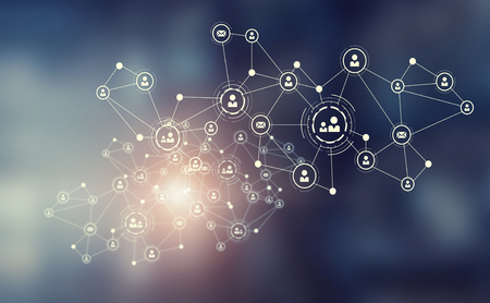 Network community conceptの写真素材