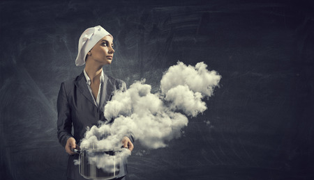 Receipt of success achieving . Mixed mediaの写真素材