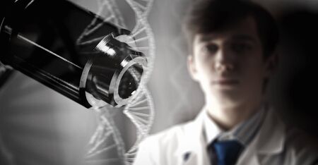 Portrait of handsome doctorの写真素材