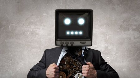 His super abilities. Mixed mediaの写真素材