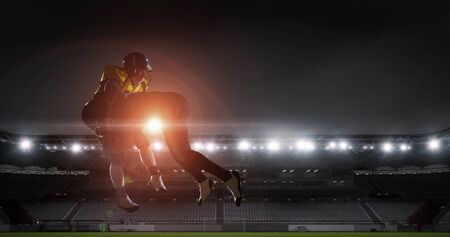 Opposition of two teams. Mixed mediaの写真素材