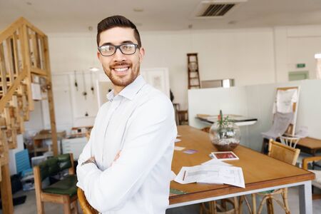 Young man in offfice