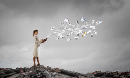 Elegant woman secretaryの写真素材