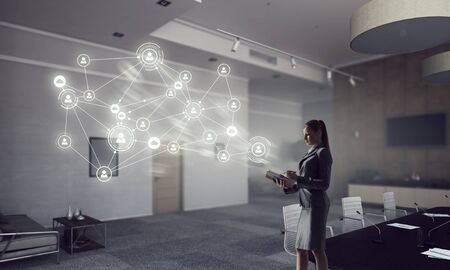 Social networking technologies . Mixed mediaの写真素材