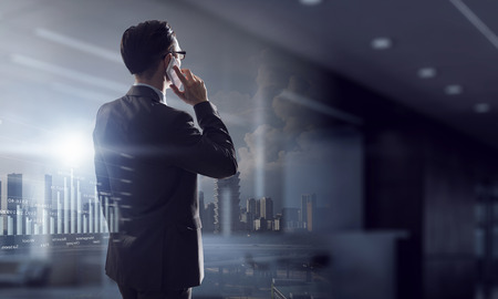 Businessman having talkの写真素材