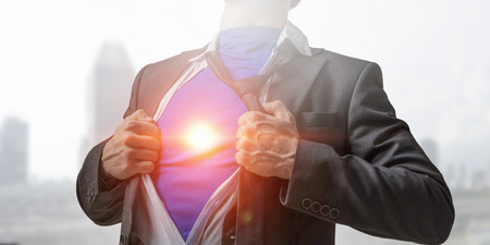 His super abilities for leading businessの写真素材