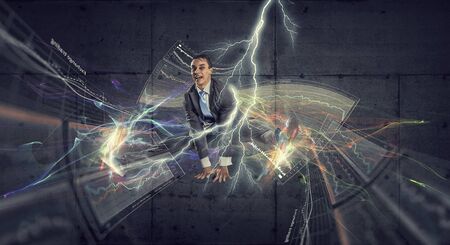 He is got the deal . Mixed mediaの写真素材