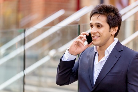 Portrait of confident businessman outdoorsの写真素材