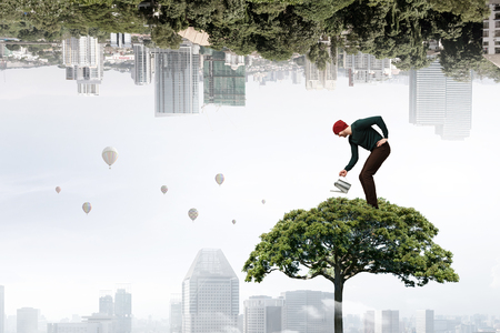 Invest right for better future . Mixed mediaの写真素材