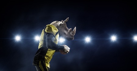 Furious rhinos teamの写真素材