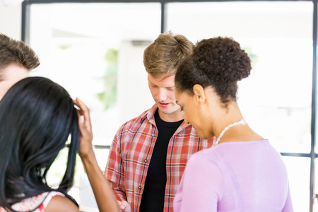 Young office workers as a teamの写真素材