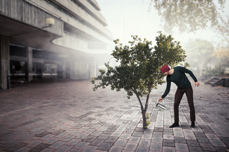 Invest right for better future . Mixed mediaの写真素材