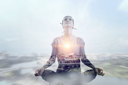 Business and healthy life balanceの写真素材