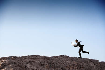 Business on the move. Mixed mediaの写真素材