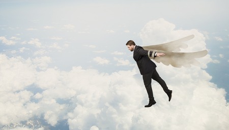 Feeling free and happy. Mixed mediaの写真素材