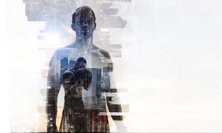 Determined to be winner . Mixed mediaの写真素材