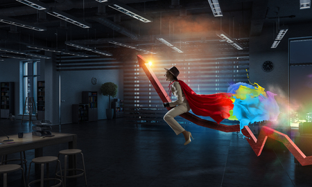 She is growth horse. Mixed mediaの写真素材