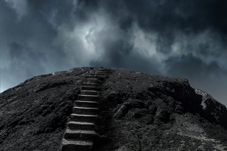 Your way up to success. Mixed mediaの写真素材