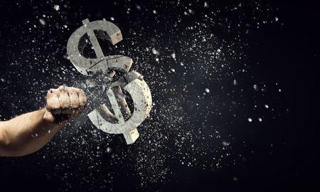 Dollar currency fallの写真素材