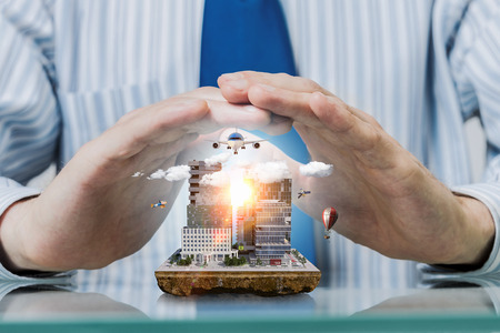 New development project. Mixed mediaの写真素材