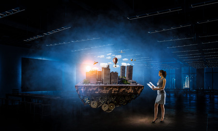 New development project. Mixed mediaの写真素材