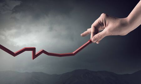 Improve business concept. Mixed mediaの写真素材