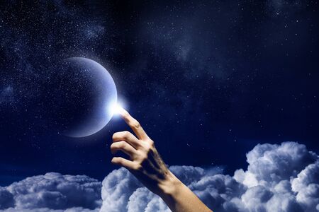 Moon in hand