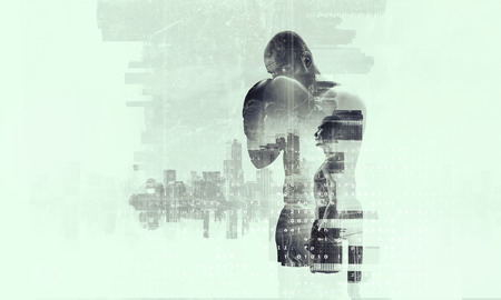 Determined to be winner . Mixed mediaの写真素材