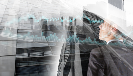 Modern business lifestyle. Mixed media . Mixed mediaの写真素材