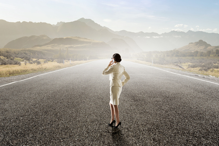 on the way to success. Mixed mediaの写真素材