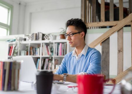 Portrait of young businessmanの写真素材