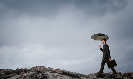 Determined to face any challenge. Mixed mediaの写真素材